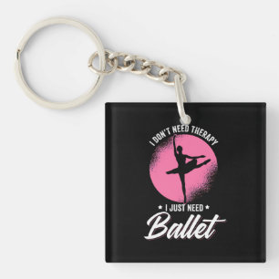 Llavero Solo necesito baile de ballet