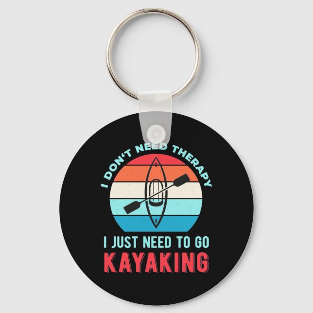 Llavero Solo Necesito Ir A Kayak (Anverso)