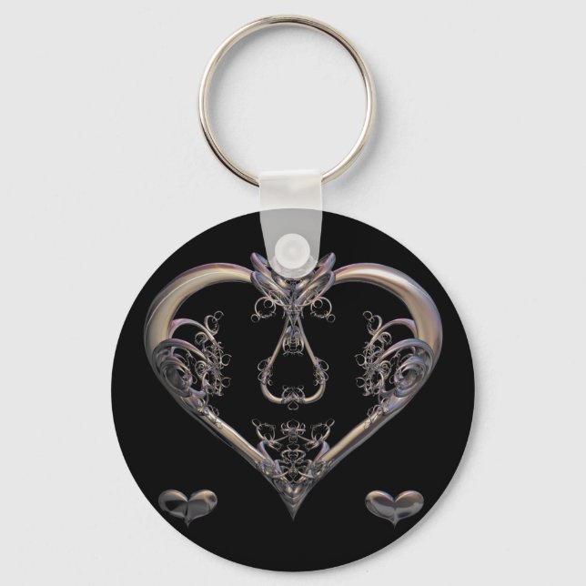 Llavero Solo para ti Anillo de teclas de botón (Anverso)