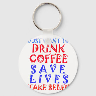 Llavero Solo quiero tomar café