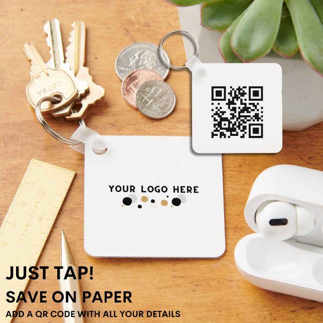 Llavero SÓLO TAP | QR Code tarjeta de visita MODERNA SIMPL (Subido por el creador)