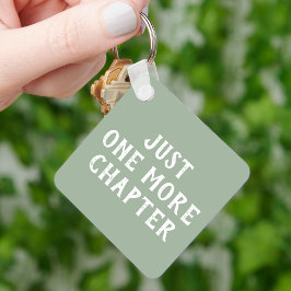 Llavero Solo un capítulo más Verde salvia