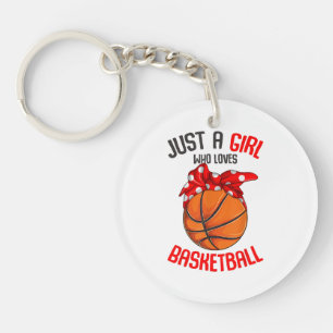 Llavero Solo un Chica al que le encanta el Chica de balonc