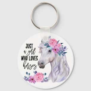 Llavero Sólo un Chica al que le gusta el keychain de caba