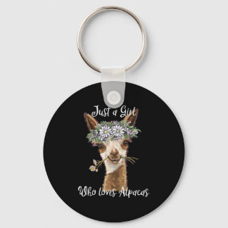 Llavero Sólo un Chica que ama a Alpacas