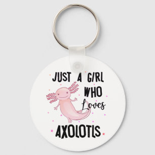 Llavero Sólo un Chica que ama a Axolotls Amphibian Salama
