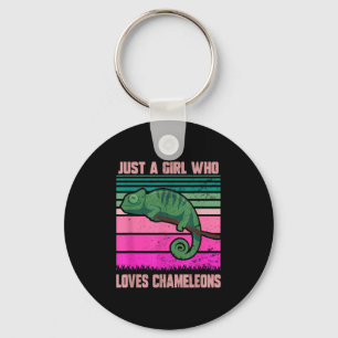 Llavero Solo Un Chica Que Ama A Chameleons Cita Graciosa L