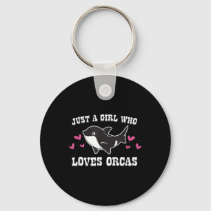 Llavero Sólo un Chica que ama a la orcas matadora de balle