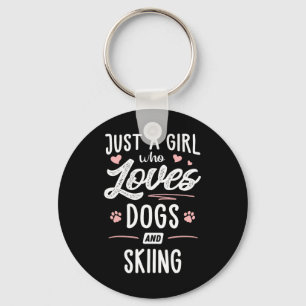 Llavero Solo Un Chica Que Ama A Los Perros Y A Los Perros 