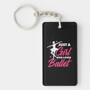 Llavero Solo un Chica que ama el baile ballet