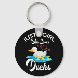 Llavero Solo un Chica que ama el regalo del duque del pato
