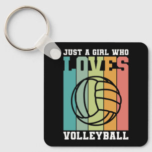 Llavero Solo un chica que ama el voleibol