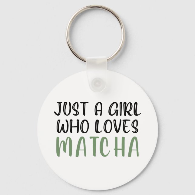 Llavero Solo un chica que ama la matcha (Anverso)