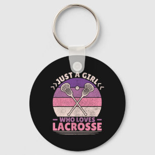 Llavero Sólo Un Chica Que Ama Lacrosse Player Lax Amantes 