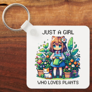 Llavero Sólo un Chica que ama las plantas