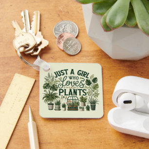 Llavero Solo un Chica que ama las plantas