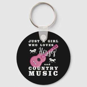 Llavero Sólo Un Chica Que Ama Los Caballos Y La Música De