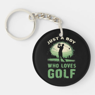 Llavero Solo un chico al que le encanta el club de golf Go