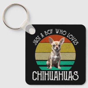 Llavero Solo un chico que ama a Chihuahuas