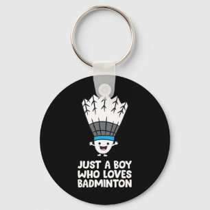 Llavero Solo un chico que ama a Dminton