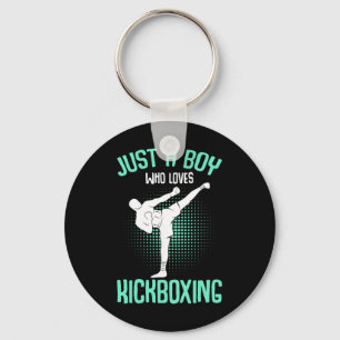 Llavero Solo un chico que ama el kickboxing Kickboxer niño