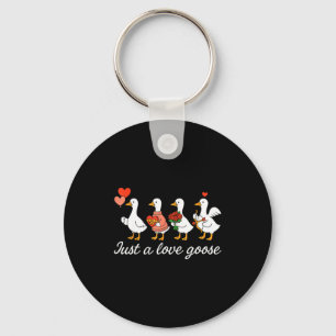 Llavero Solo un ganso de amor Pato de San Valentín Ganso t