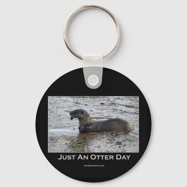 Llavero Sólo un regalo de Otter Day (Anverso)