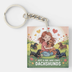 Llavero Solo Una Chica Que Ama A Los Dachshunds