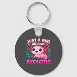 Llavero Solo una chica que ama ajolotes Ajolote Kawaii chi