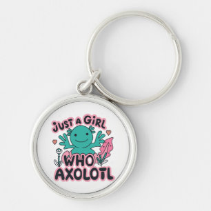 Llavero solo una chica que ama Axolotl