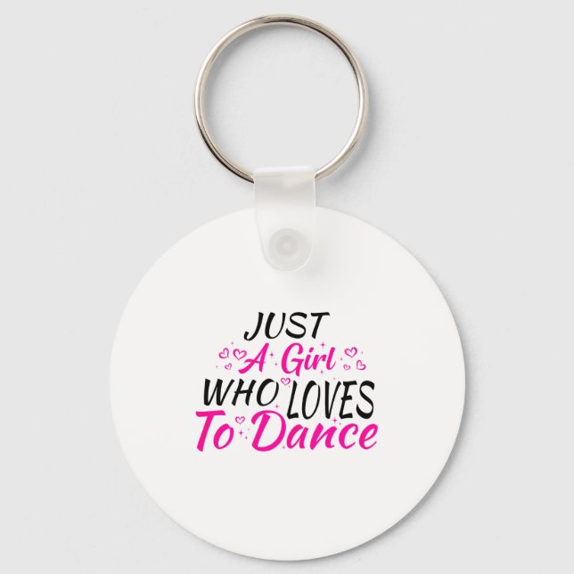 Llavero Sólo una chica que ama bailar (Anverso)