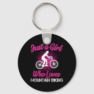 Llavero Solo Una Chica Que Ama Chicas De Bicicleta De Mont