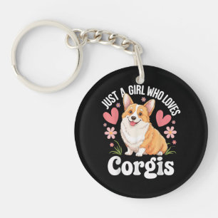 Llavero Solo una chica que ama Corgis