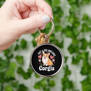 Llavero Solo una chica que ama Corgis