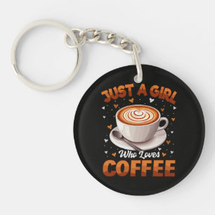 Llavero Sólo una chica que ama el café