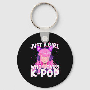 Llavero Solo una chica que ama K-p Coreano Lindo Escuchand