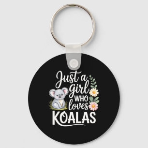 Llavero Solo una chica que ama la caza de koalas al aire l