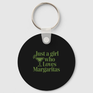 Llavero Solo una chica que ama las margaritas divertidas v