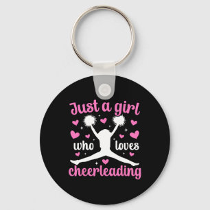 Llavero Sólo una chica que ama las porristas Cheerleader C