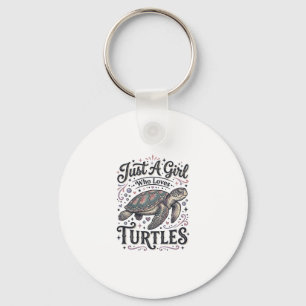 Llavero Solo Una Chica Que Ama Las Tortugas Diseño De Cami