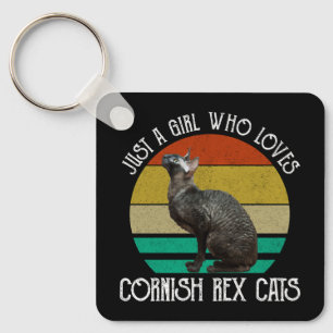 Llavero Sólo Una Chica Que Ama Los Gatos Cornish Rex