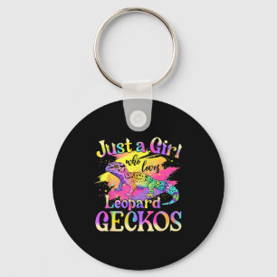 Llavero Solo una chica que ama los geckos leopardo