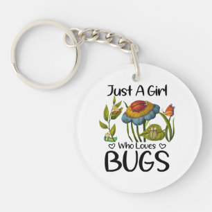 Llavero Sólo una chica que ama los insectos