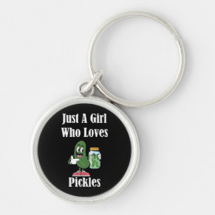 Llavero Sólo una chica que ama los pepinillos Pickle