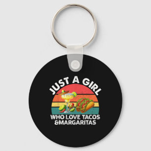Llavero Sólo una chica que ama los tacos y las margaritas