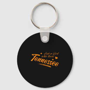 Llavero Solo una chica que ama Tennessee, mujer bonita Tn