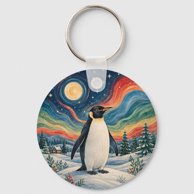 Llavero Solsticio de Invierno del Pingüino Celestial (Anverso)