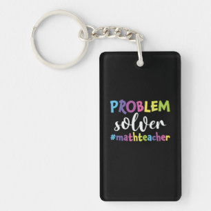 Llavero Solución de problemas del profesor de matemáticas