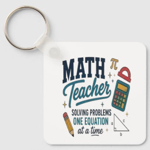 Llavero Solucionador de Problemas de Profesor de Matemátic