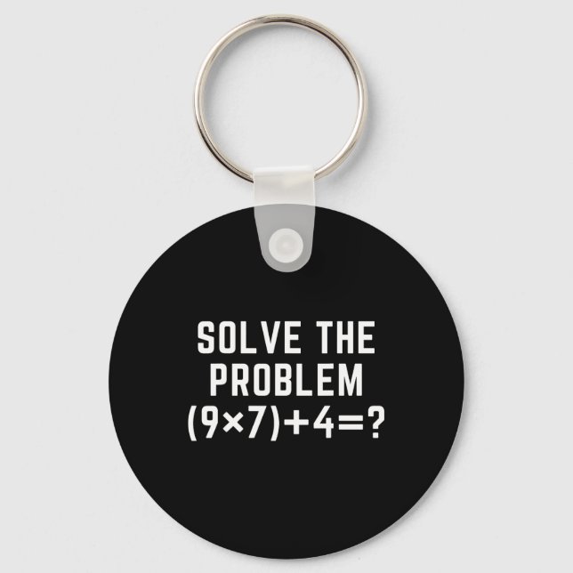 Llavero Solve The Problem 67 Meme Six Seven Math Teacher E (Anverso)